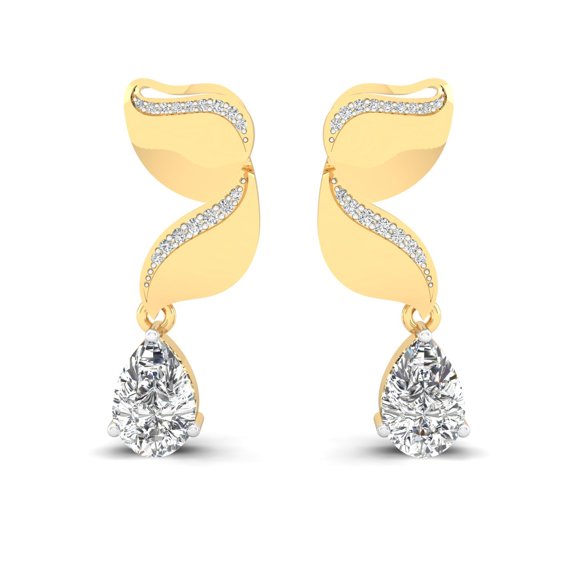 Fluid Crest Drop Earrings