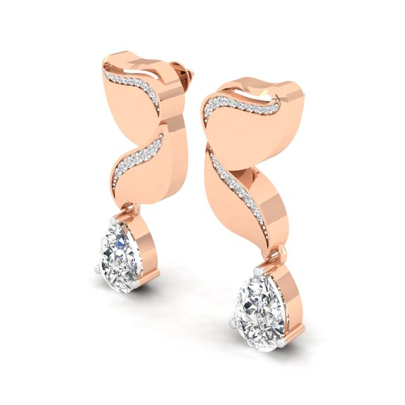 Fluid Crest Drop Earrings