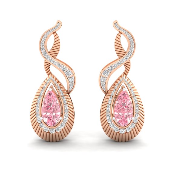 Eternal Flame Drop Earrings