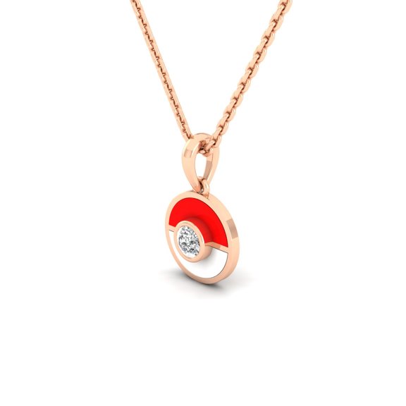 Poke Orbit Diamond Pendant