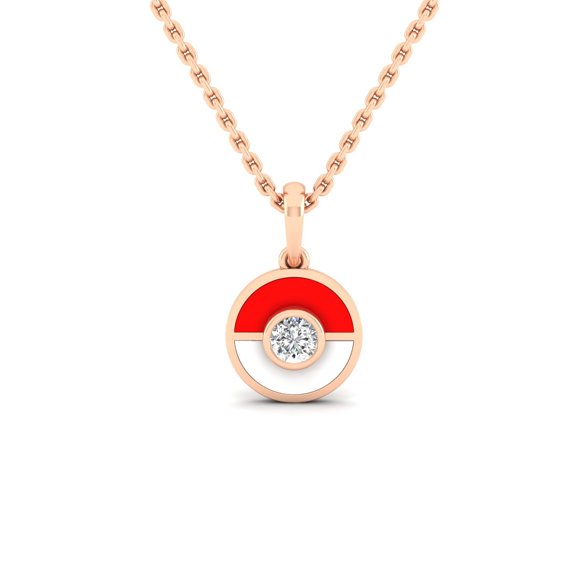Poke Orbit Diamond Pendant
