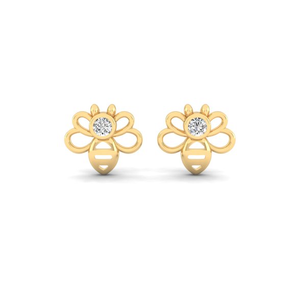 Honey 'B' Diamond Studs