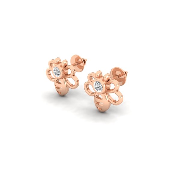 Honey 'B' Diamond Studs