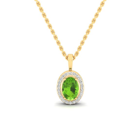 Verdant Oval Pendant