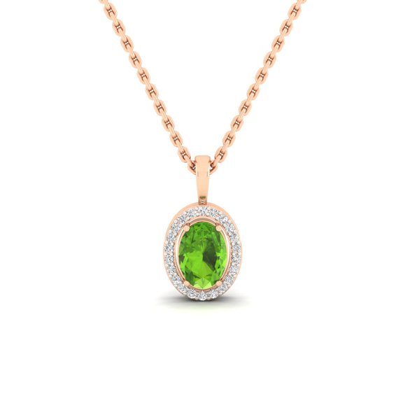 Verdant Oval Pendant