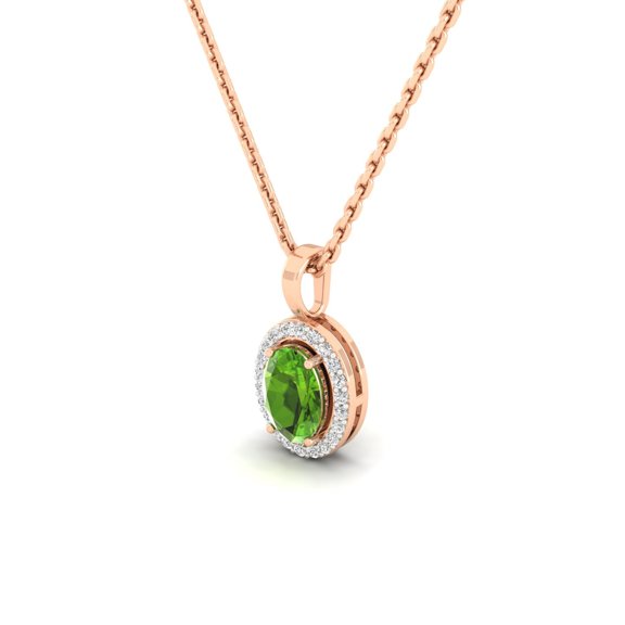 Verdant Oval Pendant