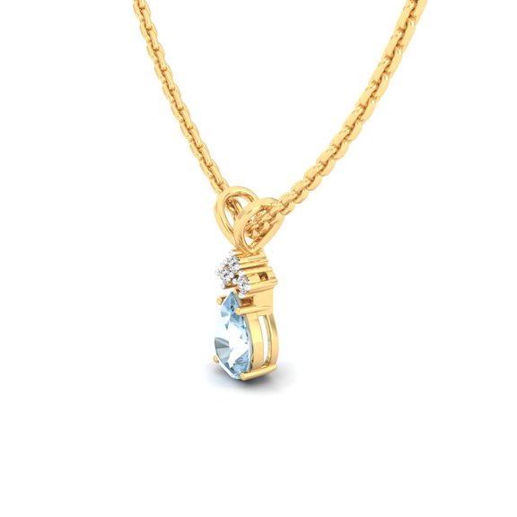 Aqua Poire Pendant