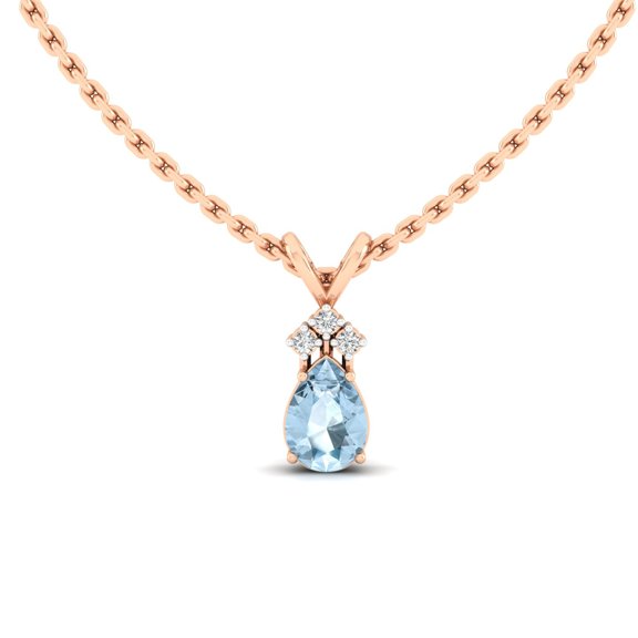 Aqua Poire Pendant