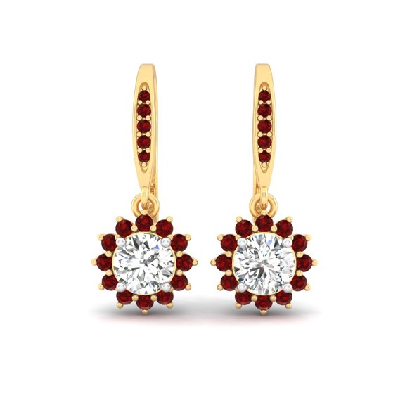 Rouge Halo Earrings
