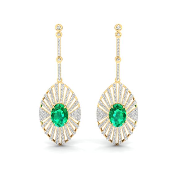 Emerald Fan Drops