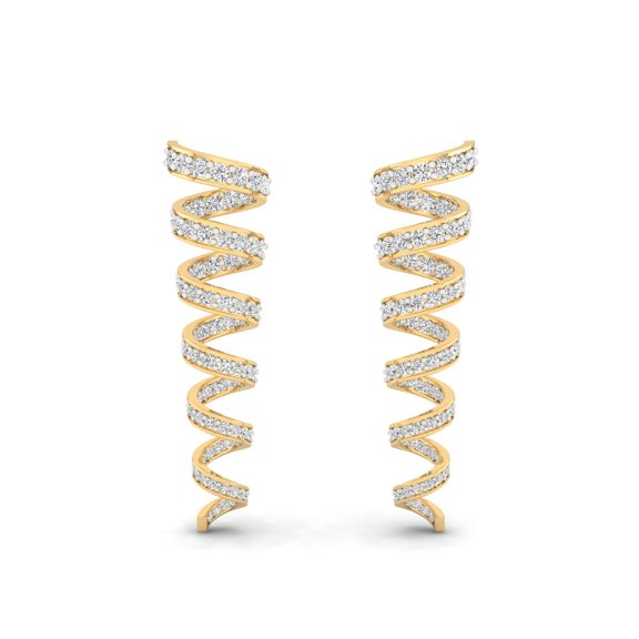 Serpentine Diamond Drops