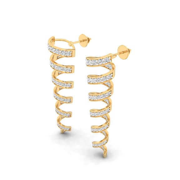 Serpentine Diamond Drops