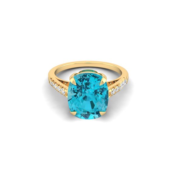 Aqua Marquise Ring