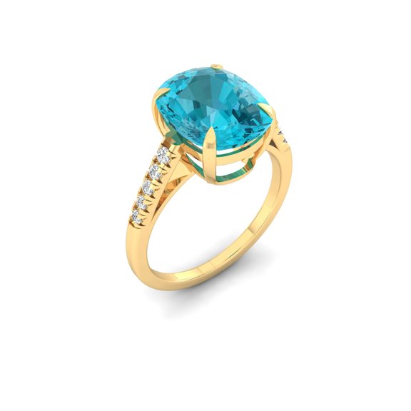 Aqua Marquise Ring