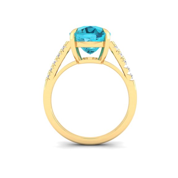 Aqua Marquise Ring