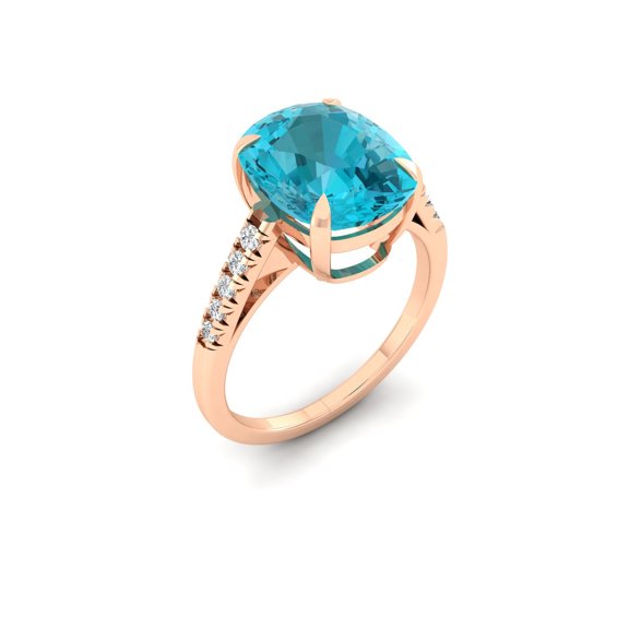 Aqua Marquise Ring