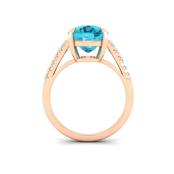 Aqua Marquise Ring