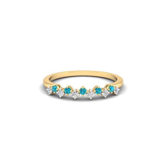 Aqua Tiara Ring
