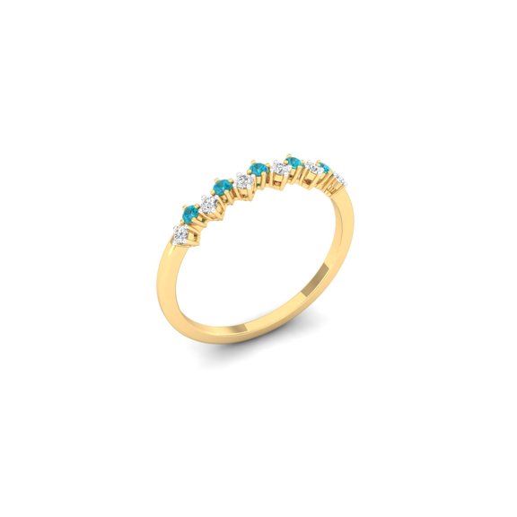 Aqua Tiara Ring