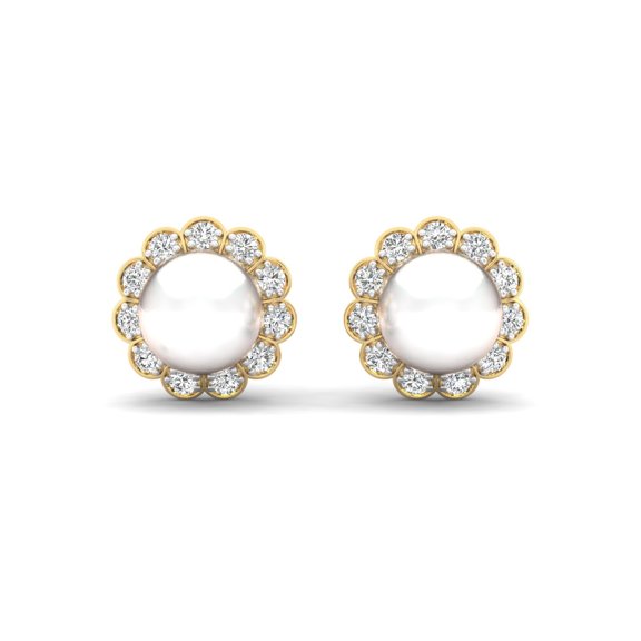 Diamond Daisy Studs