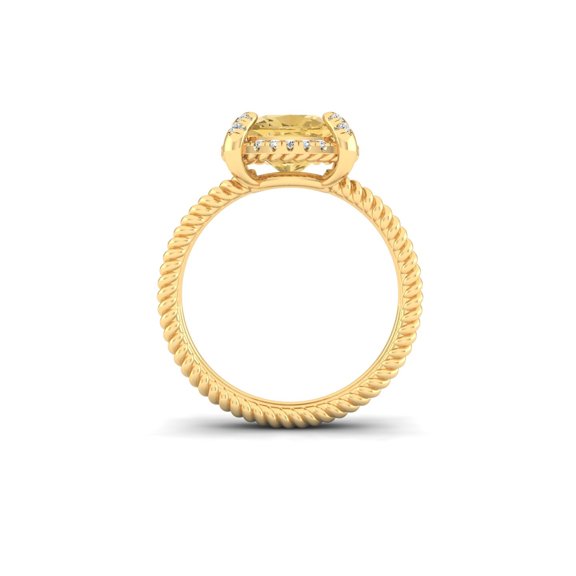 Crown Solitaire Ring
