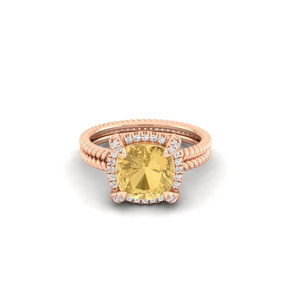Crown Solitaire Ring