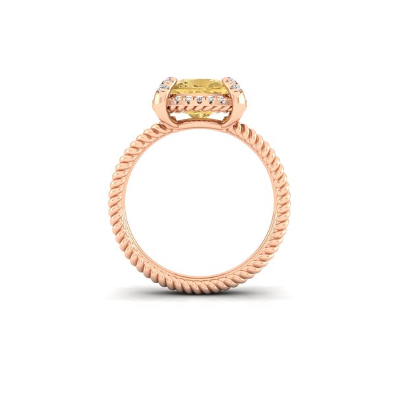 Crown Solitaire Ring