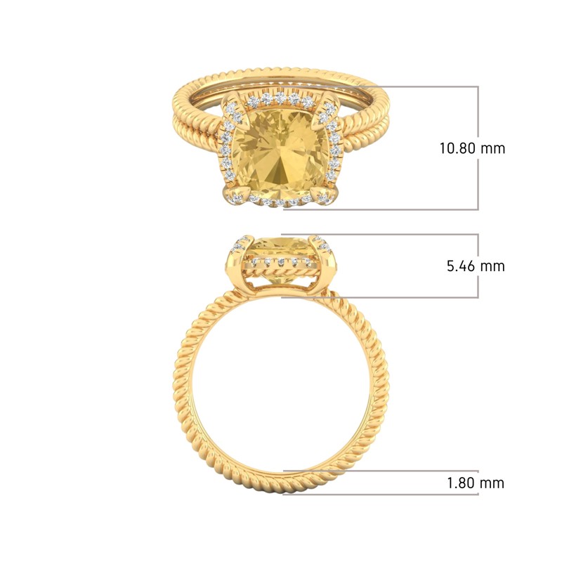 Crown Solitaire Ring