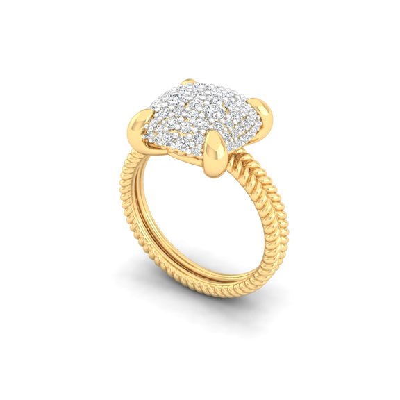 Round Pave Ring
