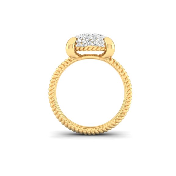 Round Pave Ring