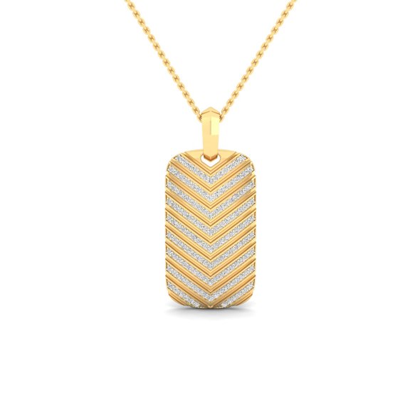 Midnight Chevron Pendant