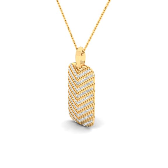 Midnight Chevron Pendant