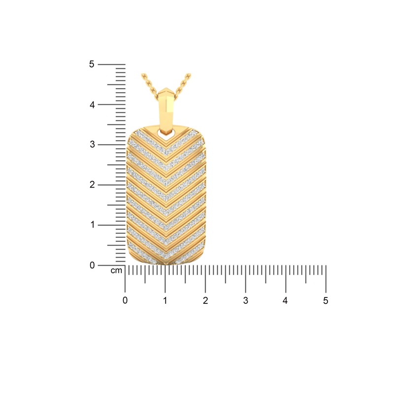 Midnight Chevron Pendant