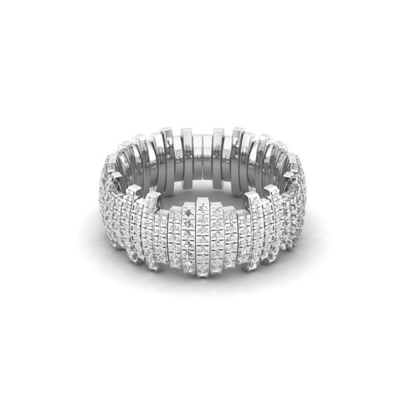 Diamond Multi-Row Eternity Band