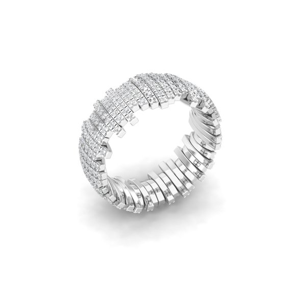Diamond Multi-Row Eternity Band
