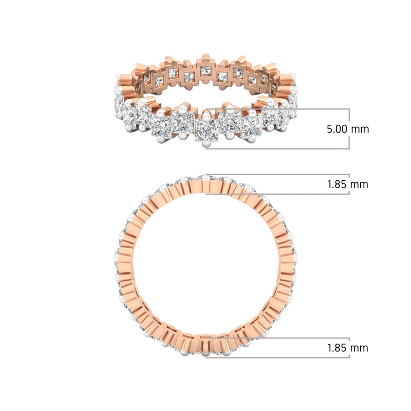 Princess Diamond Full Eternity Band