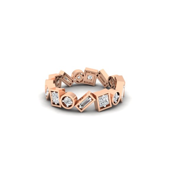 Princess & Baguette Diamond Fashion Band