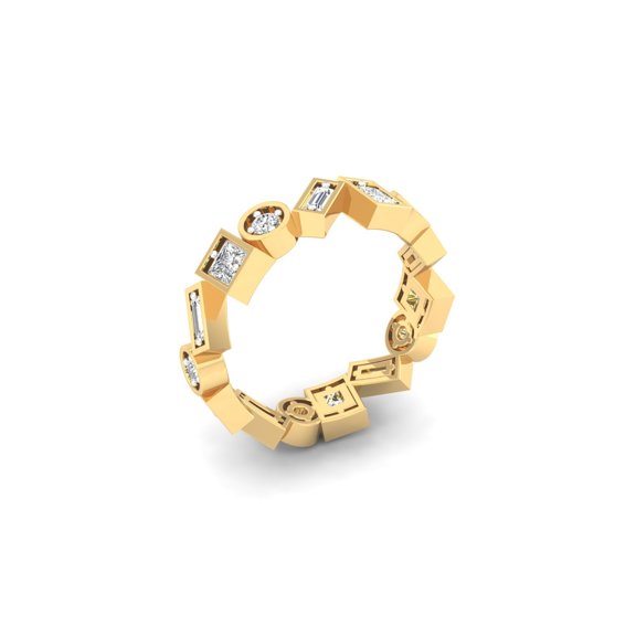 Princess & Baguette Diamond Fashion Band