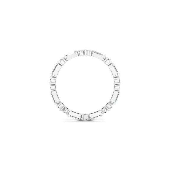 Diamond & Baguette Stackable Band