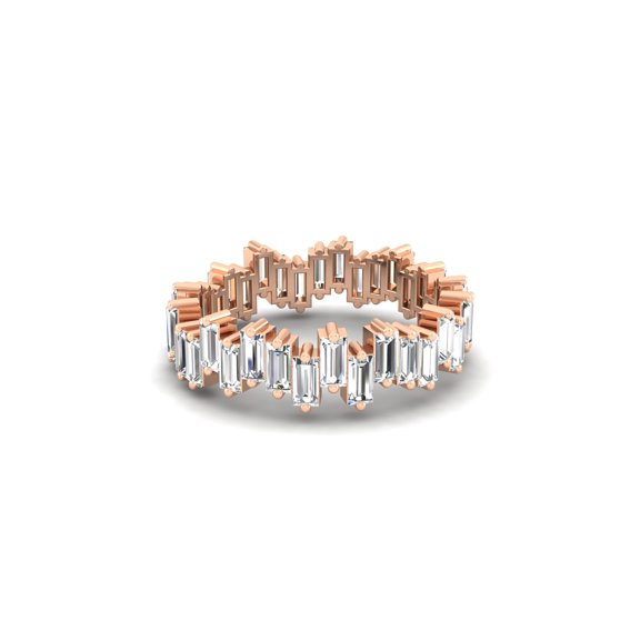 Wide Baguette Diamond Eternity Band