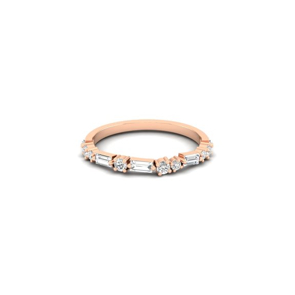 Diamond & Baguette Minimal Band