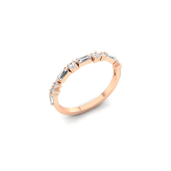 Diamond & Baguette Minimal Band