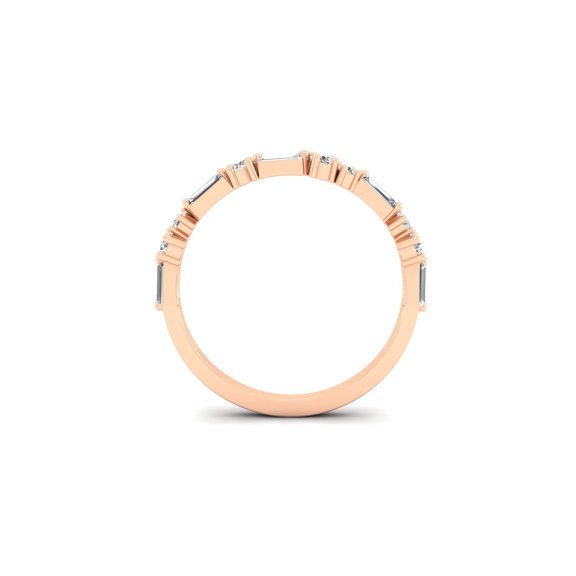 Diamond & Baguette Minimal Band