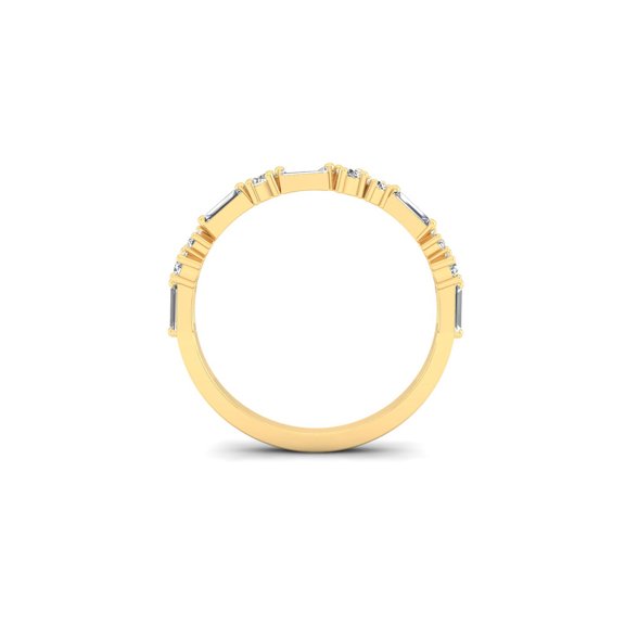 Diamond & Baguette Minimal Band