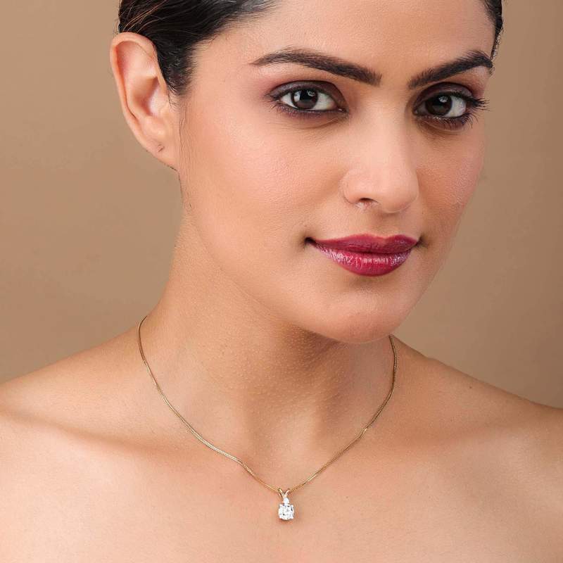 Accented Round Basket Pendant