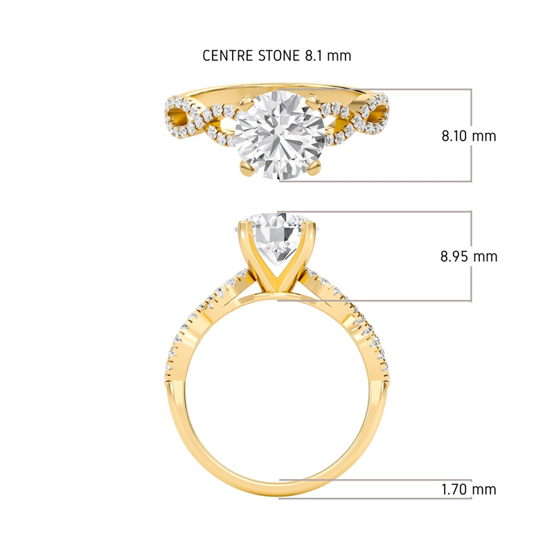 Luxe Entwined Engagement Ring