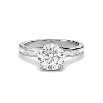 Bezel Set Straight Baguette Ring