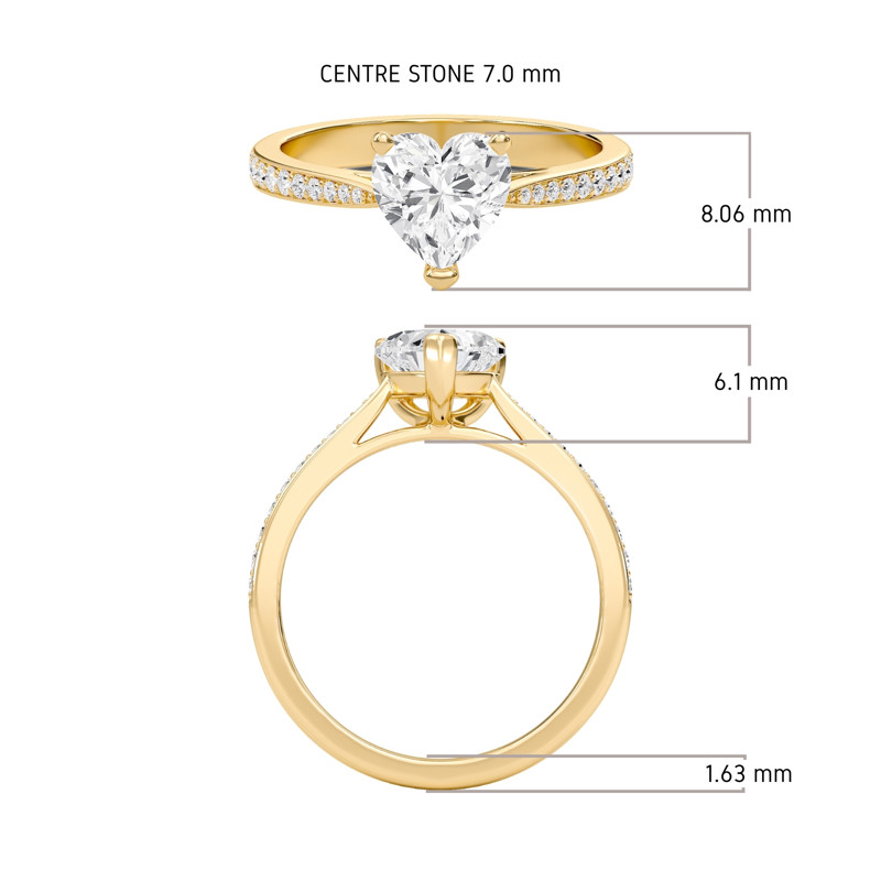 Cathedral Pave Adorned Engagement Ring