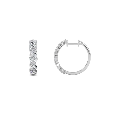 Cluster Hoop Earrings