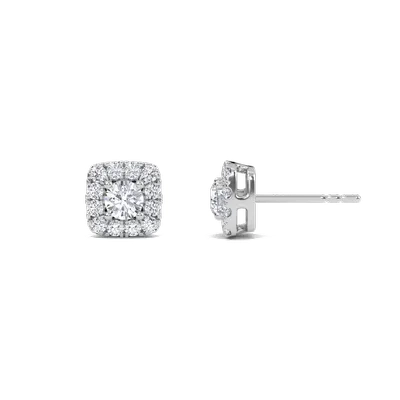 Square Halo Earrings